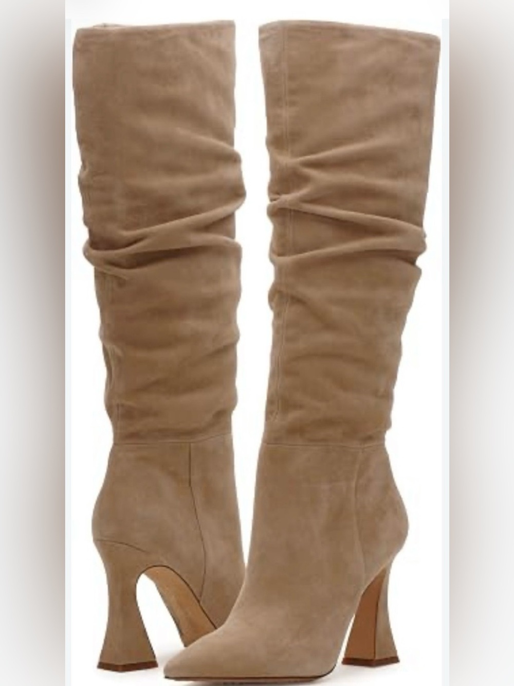 Vince Camuto Alinkay Women’s Tall Suede Slouch Boot in Tortilla Tan